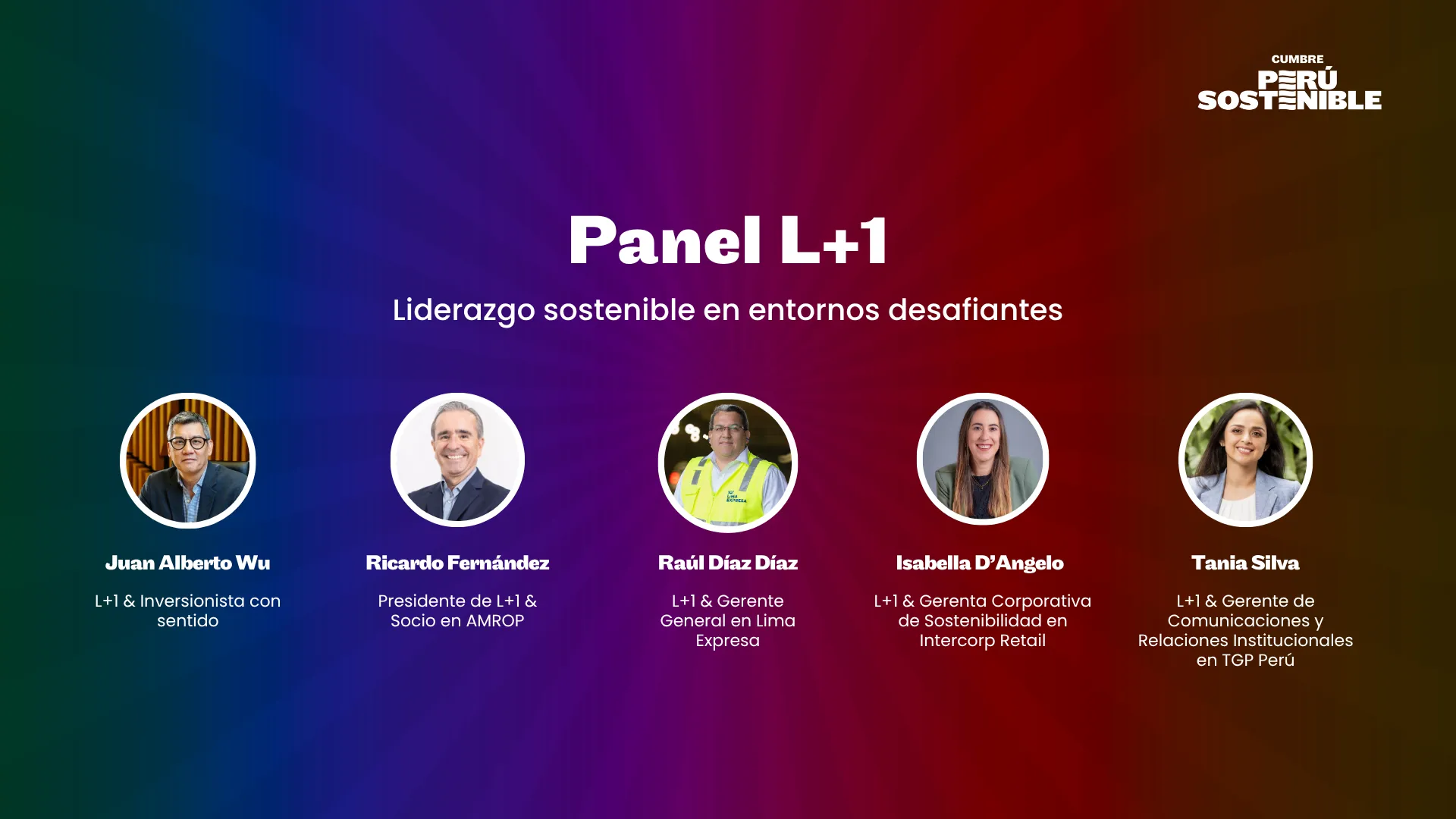 Panel L+1: Liderazgo sostenible en entornos desafiantes | Cumbre Perú Sostenible 2025